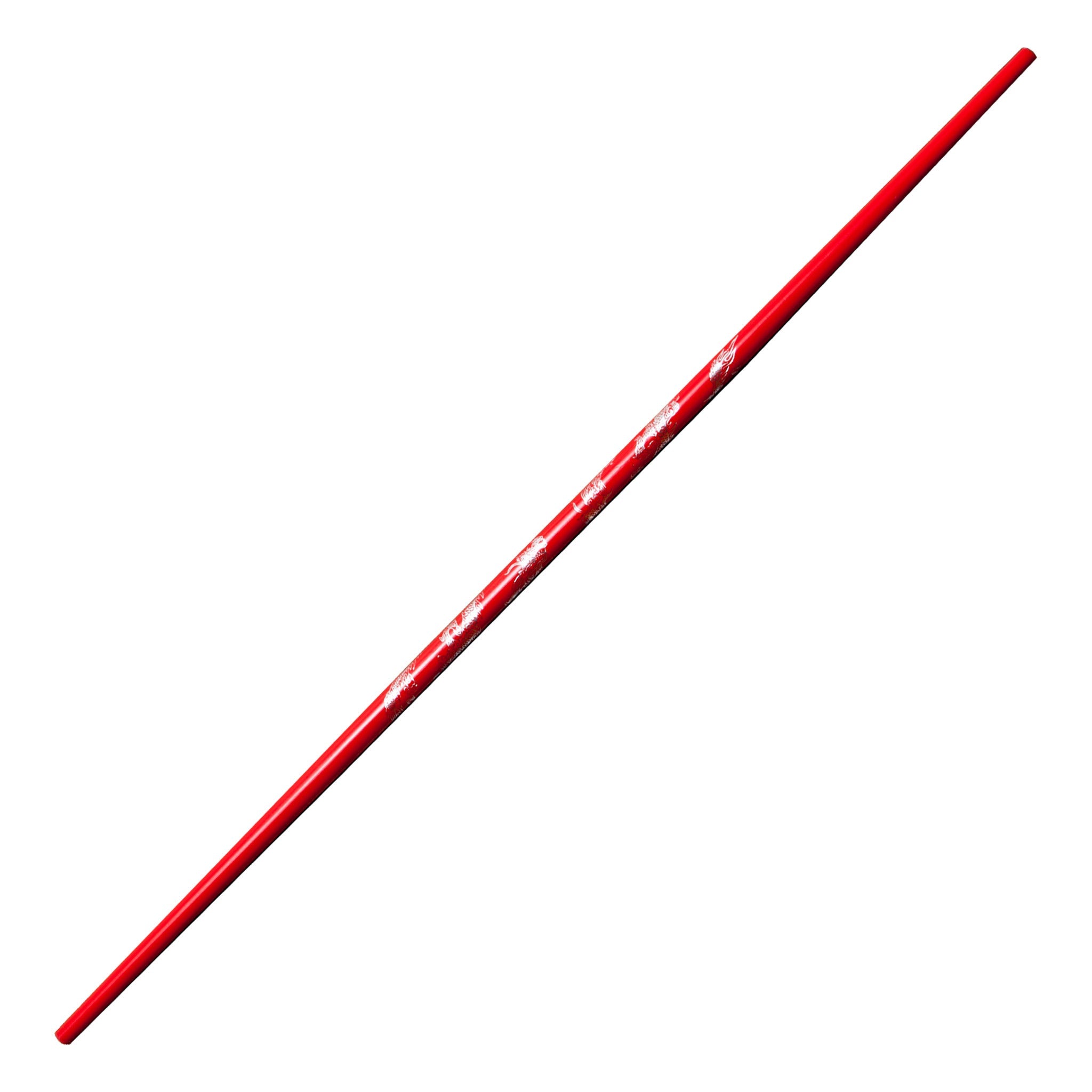 ProForce® Dragon Competition Bo Staff Red w/Silver 4'