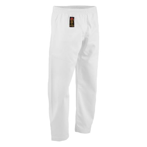 ProForce® Gladiator Karate Pants (Elastic Drawstring) 6 oz. 55/45 Blend White #000
