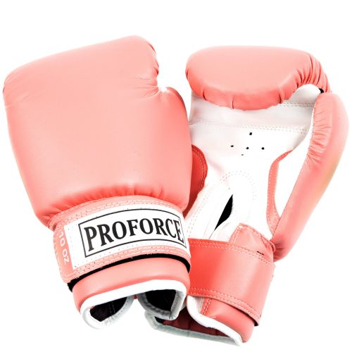 ProForce® Leatherette Boxing Glove 10 oz. Pink/White Palm