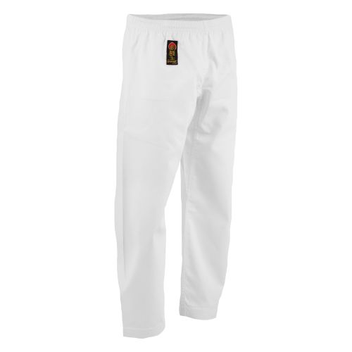 ProForce&#174; Gladiator 6 oz. Karate Pants (Elastic Drawstring) - 55/45 Blend dev-awma White 1 - 4'9''/100 lbs. 
