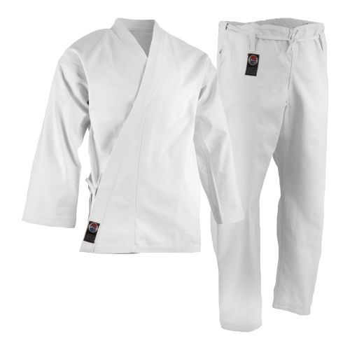 ProForce&#174; 12 oz. Karate Uniform (Traditional Drawstring) - 100% Cotton dev-awma White 0 - Child 12-14 