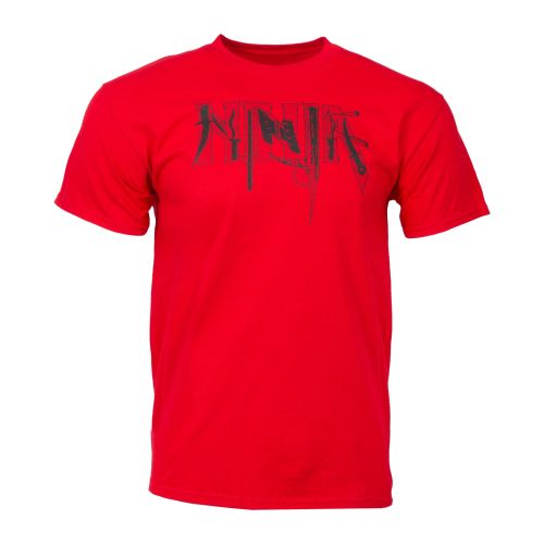 Ninja Weapons T-Shirt dev-awma Red Youth Medium 