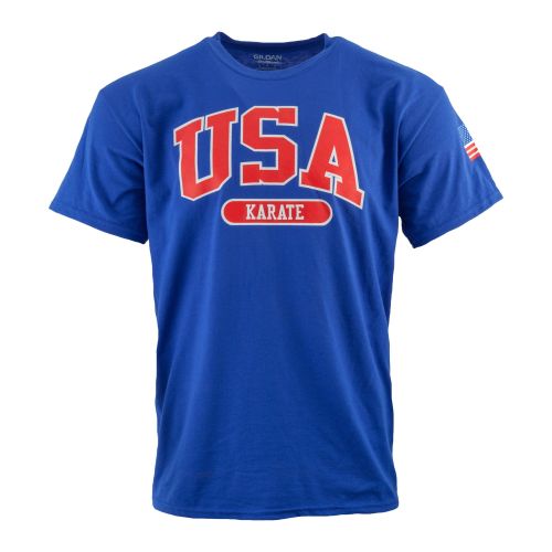 ProForce&#174; USA Blue T-Shirt dev-awma Karate Youth Large 