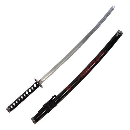 40" Black w/ Red Dragon Samurai Sword