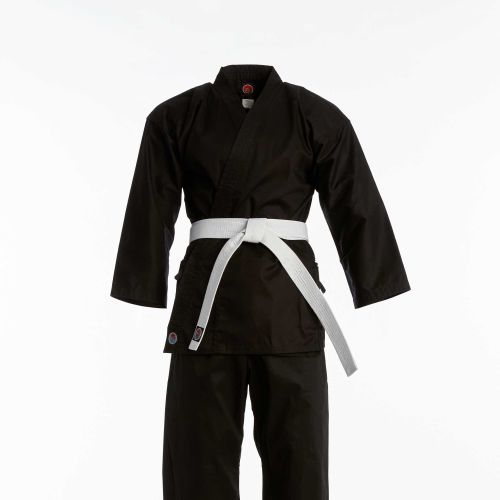 ProForce&#174; Gladiator 7.5 oz. Karate Uniform (Elastic Drawstring) - Blend dev-awma Black 000 - 4'/40 lbs. 